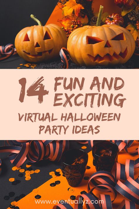 Halloween is just around the corner! Here are fun and exciting ways to celebrate with family, friends, and colleagues though a virtual Halloween Party! #halloween #virtualevents #halloweenparty Work Halloween Contest Ideas, Workplace Halloween Activities, Virtual Halloween Games For Work, Halloween At Work, Halloween Work Party, Corporate Halloween, Hallowen Crafts, Fall Family Activities, Halloween Office Party