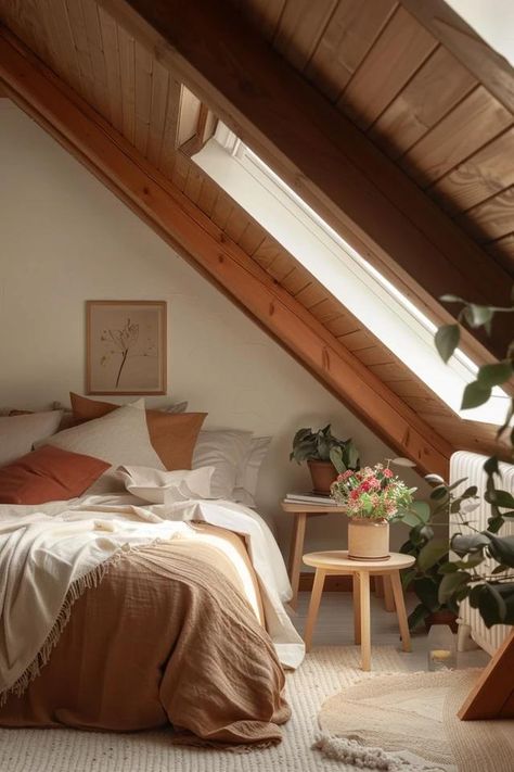 How To Decorate A Wall With A Slanted Ceiling: Design Tricks How To Style A Room With Slanted Walls, Beds Under Eaves, Slanted Ceiling Design, Small Attic Room Ideas Slanted Walls, Bedroom Ideas Sloped Ceiling, Angled Wall Decor Sloped Ceiling, Angled Wall Bedroom, Angled Accent Wall, Slanted Wall Decor