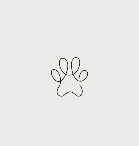 Simple Tattoos Dog, Staffie Tattoo, Minimalist Dog Tattoo Line Drawings, One Line Dog Drawing, Simple Dog Tattoos, Paw Line Art, Paw Print Tattoo Dog, Tatoo Dog, Small Dog Tattoos