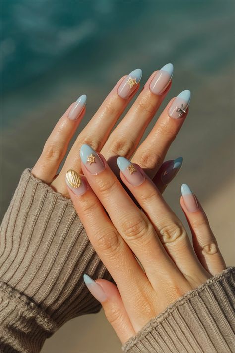 If you're dreaming of sun-soaked days by the ocean, these simple nail ideas are just what you need. Imagine a soft sand-colored base with delicate, white wave accents that evoke the soothing feel of a beach getaway. It's a relaxed yet chic look perfect for any summer outing. Get ready to steal the spotlight with these effortless designs that bring the beach to your fingertips! Beach Vibes Nails, Simple Nail Ideas, Vacation Nails Beach, Seashell Nails, Nails Beach, Beachy Vibes, Vacation Nails, Beach Getaway, Simple Nail