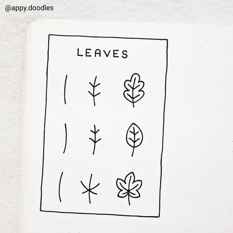 Simple Painting Doodles, Easy Leaf Doodle, Leaf Doodles Simple, Fall Leaves Simple Drawing, Procreate Fall Doodles, How To Draw Cute Fall Things, Fall Aesthetic Drawing Simple, White Board Drawings Easy Fall, Fall Leaves Bullet Journal