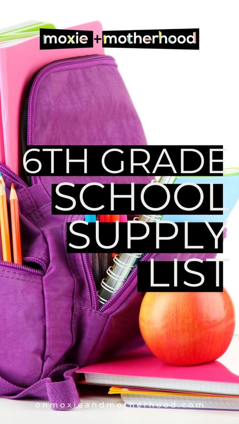 6th Grade School Supply List School Supplies Middle School 6th Grade, 6th Grade Supply List, School Supplies List For Grade 6, Middle School Supplies 6th Grade List, School Supplies For 6th Grade, Middle School Supplies 6th Grade, 6th Grade School Supplies List, 6th Grade School Supplies, School Supply List