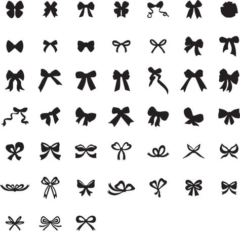 How To Draw Ribbon, Bow Drawing, Cute Text Symbols, Lace Drawing, School Shirt Designs, Ribbon Logo, Bow Vector, Bow Art, Ribbon Tattoos