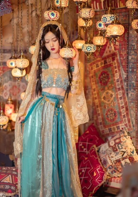 Traditional Asian Dress, Hanfu Girl, Arabian Dress, Belly Dance Dress, Dancer Dress, Ancient Chinese Dress, Chinese Style Dress, Belly Dance Outfit, Girls Dress Outfits