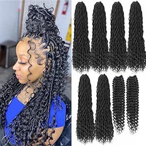 #braids #hairbraids #longbraids #braidedconrowhairstyles #goddessbraids #knotlessbraids #fulanibraids #aesthetichairstyles #bohobraids #6feedbraidshairstyle #africanhairbraidingstyles #hairstyles #crochethairstyles #boxbraids #boxbraidhairstyles #curledbob #blackwomen #jamaicanbounce #frenchcurl #goddess #crotchethair #supercurly #Bohemian #passiontwists #microlinks #microloop #protectivehairstyles #natural #naturalhairstyles #baddiehairstyles #shortlocs #locshairstyles #naturallocs #fluffylocs Wavy Crochet Hair, Bohemian Crochet Hair, Boho Faux Locs, Boho Goddess Locs, Wavy Crochet, Goddess Locs Crochet, Curly Crochet Braids, Boho Locs, Curly Crochet Hair Styles