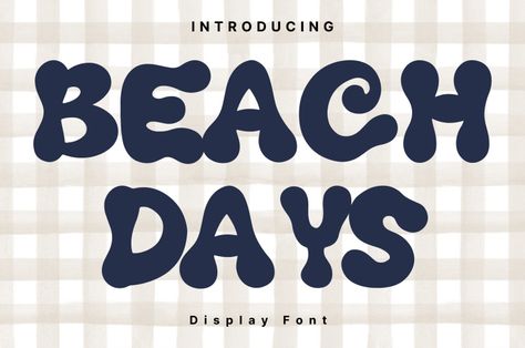 Beach Days Style is a whimsical and clean handwritten font. It can easily be matched to an incredibly large set of projects, so add it to your creative ideas and notice how it makes them stand out! Try before you buy Beach Days font for iOS, Android, macOS, or Windows for free, or you can […] Get your free download of the Beach Days Font now at Free Font Download! Beach Fonts, Font Creator, Free Font Download, Whimsical Fonts, Commercial Fonts, Font Download, Font Types, Handwritten Font, Display Font