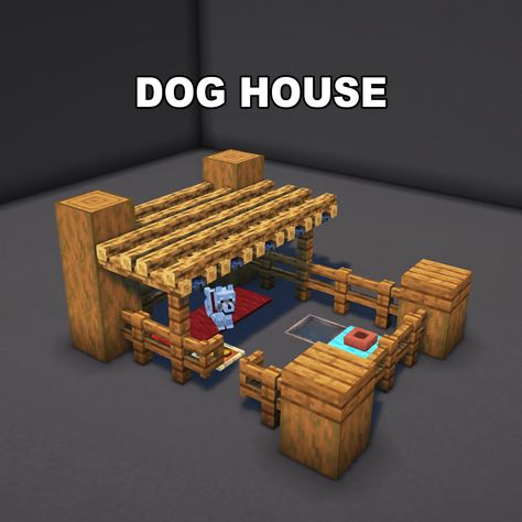 Minecraft Dog House ✅ Follow for OP Minecraft Builds 📢 Share with your Friends 💬 Rate this Build 1-10 🔖Tags 🔖 #minecraft #minecraftbuilds #minecrafters #minecraftpe #minecraftmemes #mınecraftideas #minecraftbuild #minecraftbuilding #minecraftbuilding #minecrafttutorial #minecraftonly #mcpe #minecraftpc #minecraftcreations #minecraftdaily #minecraftdesign #minecraftjava #minecrafts #minecraftyoutuber #gaming Acacia Wood Palette Minecraft, Minecraft Pet Bed Ideas, Mc Animal Pen, Window Seat Minecraft, Minecraft House Decor Ideas Bedroom, Minecraft Bedroom Ideas Survival, Dog Bed In Minecraft, Minecraft Animal Shelter Ideas, Minecraft Dog Shelter