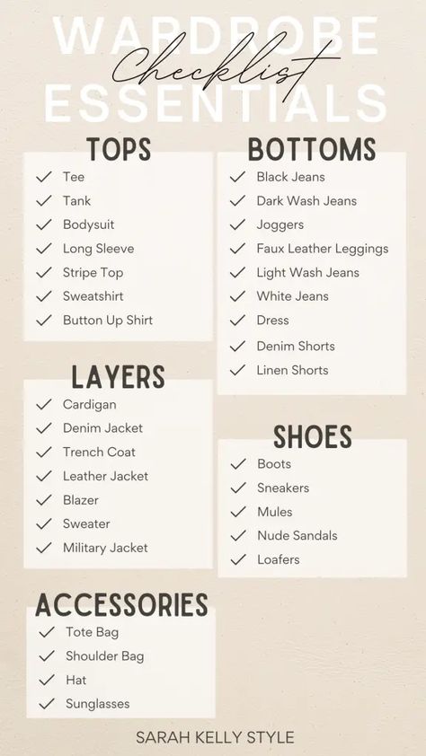 Wardrobe Essentials Every Woman Needs - The Haute Homemaker Must Need Clothes Outfits, Must Haves In Your Wardrobe, Essentials Wardrobe For Women, List Of Basic Clothing, Build Wardrobe Women, Basics For Women, Wardrobe Checklist Woman Minimalist, Wardrobe Guide Women, Woman Wardrobe Essentials