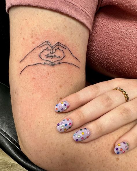 Long Love Tattoo Taylor Swift, Taylor Swift 13 Hand Tattoo, Taylor Swift Hand Heart Tattoo, Taylor Swift Heart Hands Tattoo, Speak Now Line Art, Taylor Swift Tattoo Ideas Small Fearless, Taylor Swift Heart Tattoo, Head First Fearless Tattoo, Speak Now Tattoo Ideas