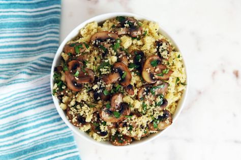 mushroom couscous Mushroom Couscous, Recipe Couscous, Healthy Filling Meals, Filling Meals, Easy Teas, Couscous Recipes, Vegan Pasta Recipes, How To Cook Mushrooms, Couscous Salad