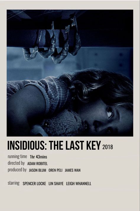 Insidious Poster, Insidious The Last Key, Movies Minimalist, Movie Recs, Polaroid Movie Poster, Marvel Movie Posters, Movies To Watch Teenagers, Polaroid Posters, Movie Recommendations