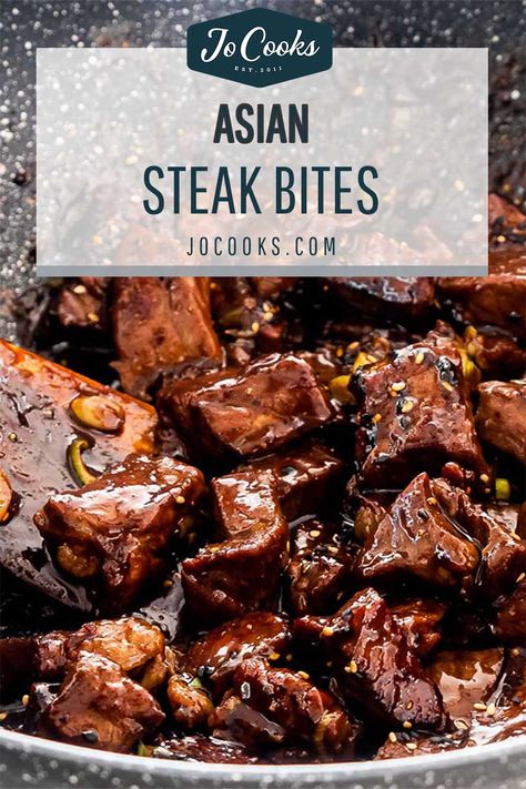 Soy Sauce Steak Bites, Asian Steak Bites Crockpot, Sweet And Spicy Steak Bites, Steak Bites And Rice Recipes, Asian Cube Steak Recipes, Teriyaki Cube Steak Recipes, Steak Bites Over Rice, Asian Filet Mignon, Asian Steak Bites And Potatoes