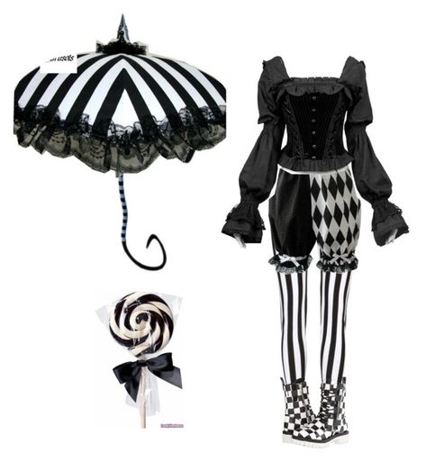 Mime Outfit Aesthetic, Jester Outfit Aesthetic, Circus Aesthetic Outfit, Clown Aesthetic Outfit, Goth Jester, Mime Outfit, Clown Inspired Outfit, Goth Clowncore, Circus Goth