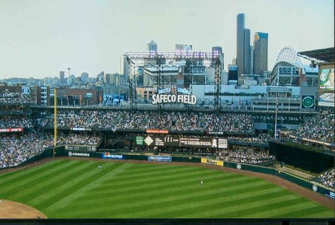 Safeco Field / Seattle, WA Mlb Stadium, Fenway Park Boston, Safeco Field, Mariners Baseball, Mlb Stadiums, Baseball Park, Retractable Roof, Cracker Jacks, Buster Posey