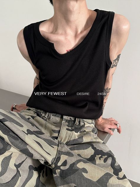 Tank Top Outfit, Asia Fashion, Street Fashion Style, Quality Street, Tank Top Outfits, Aesthetic Y2k, Tomboy Outfits, Instagram Style, Top Outfit