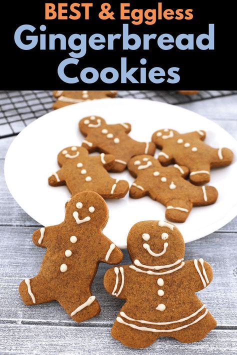 Gingerbread Cookies Without Molasses, Gingerbread Man Cookie Recipe, Cookies Without Eggs, Keto Gingerbread, Gingerbread Men Cookies, Chewy Gingerbread Cookies, Eggless Cookies, Gingerbread Cookies Decorated, Recipe Hacks