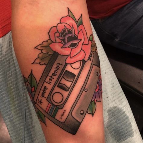 Jimmy Eat World Tattoo, Taking Back Sunday Tattoo, Mixtape Tattoo, Pearl Jam Tattoo, Cassette Tattoo, Florence Sc, Grunge Tattoo, Fan Tattoo, Tattoo Board