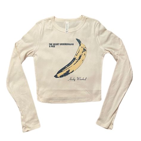 the velvet underground and nico long sleeve from my... - Depop Nico Velvet Underground Style, The Velvet Underground Shirt, Nico Velvet Underground, Underground Style, The Velvet Underground & Nico, The Velvet Underground, The Velvet, T Shirt Diy, Long Sleeve Top