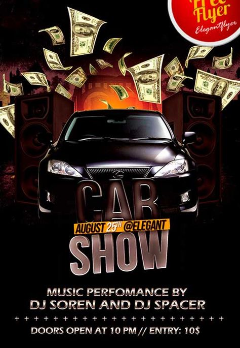 Free Car Show Party PSD Flyer Template - http://freepsdflyer.com/free-car-show-party-psd-flyer-template/ Free Car Show Party PSD Flyer Template - Our designers have created for you this stylish and elegant free event flyer template “Car Show”! It is a multipurpose flyer for different occasion.   #Car, #Club, #Dealer, #Deluxe, #Dj, #Event, #Nightclub, #Party, #Sea, #Ship, #Show, #Summer, #Techno, #Trance Car Show Flyer, Car Marketing, Free Psd Poster, Show Flyer, Flyers Template, Automotive Ads, Free Psd Flyer Templates, Poster Template Free, Flyer Free