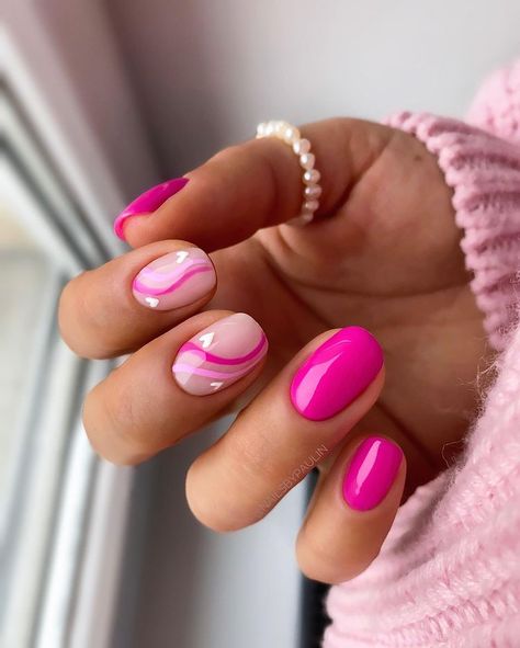 Gold Acrylic Nails, Pink Gel Nails, Short Gel Nails, Simple Gel Nails, Summery Nails, Her Nails, Cute Gel Nails, Shellac Nails, Nagel Inspo