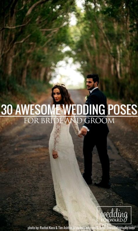 30 Awesome Wedding Poses For Bride And Groom ❤ See more: http://www.weddingforward.com/wedding-poses/ #wedding #lphotography #weddingposes Wedding Park Photoshoot, Wedding Photos Forest, Micro Wedding Photography, Casual Wedding Photography, Long Hair Bridal Styles, First Look Photo Ideas, Wedding Poses For Bride, Poses For Bride And Groom, Long Hair Bridal