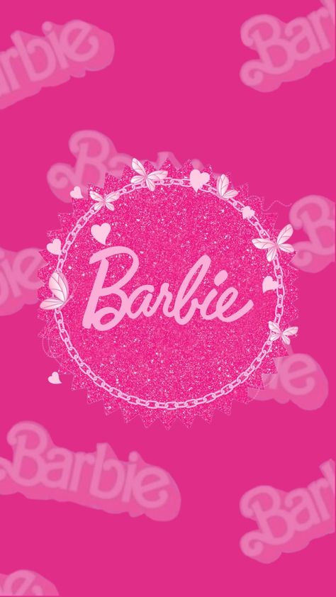 Pink Barbie Aesthetic Wallpaper Iphone, Barbie Apple Watch Wallpaper, Barbie Cover Photo, Barbie Homescreen Layout, Barbie Screensaver, Barbie Ipad Wallpaper, Barbie Logo Wallpapers, Pink Barbie Background, Barbie Phone Wallpapers