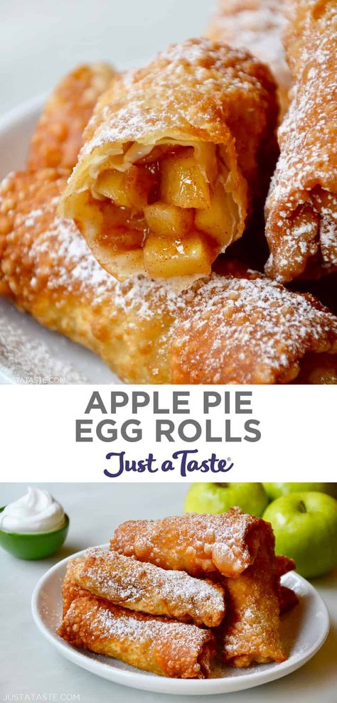 Dessert Egg Rolls Recipe, Apple Pie Egg Rolls Recipe, Juicy Apple Pie, Pie Cupboard, Jam Pie, Apple Pie Egg Rolls, Desserts Pie, Pie Blueberry, Shepherd Pie