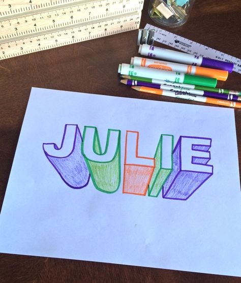 Name Plate Drawing, Name Drawings Creative, Name Art Drawing, Name Art Projects, Perspective Room, Name Design Art, Core Knowledge, Plate Drawing, Writing Design