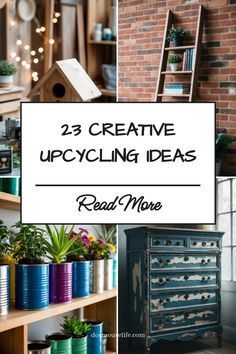 Upcycle Everyday Items, Upcycled Apartment Decor, Upcycled Storage Ideas, Plastic Recycling Ideas Projects, Upcycle Crafts Household Items, Metal Furniture Design Ideas, Easy Upcycle Projects, Trash To Treasure Ideas Upcycling Diy, Upcycled Shelves