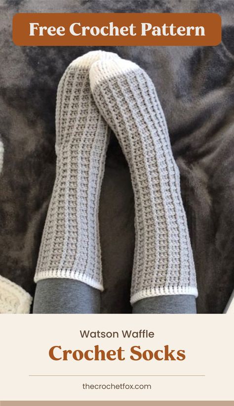 Socks Crochet Pattern Free Easy, Free Waffle Stitch Crochet Pattern, Crochet Slouch Socks Free Pattern, Crochet Fuzzy Socks Free Pattern, Crochet Socks Tutorial Videos, Crochet Leg Warmers Free Pattern Easy, Crochet Ruffle Socks Free Pattern, Easy Crochet Socks For Beginners, Free Crochet Sock Patterns