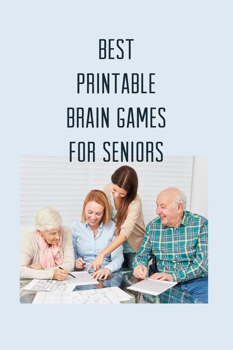 27 Best Printable Brain Games For Seniors - Fun Party Pop Working Memory Activities For Adults, Seniors Games Activities, One On One Activities For Seniors, Active Senior Activities, Crafts For Seniors Assisted Living Fun, Cognitive Games For Seniors, Evening Activities For Seniors, Easy Card Games For Seniors, Activities With Seniors