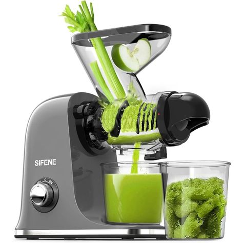 Cold Press Juicer Machine, Compact, Quiet, Easy to Clean Slow Masticating Juicer with Dual Feed Masticating Juicer, Slow Juicer, Juice Maker, Cold Press Juicer, Juicer Machine, Juice Extractor, Wheat Grass, Press Machine, Cold Pressed