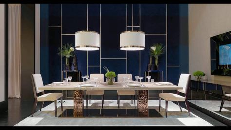 LUXURY GUIDE: THE MOST EXPENSIVE FURNITURE BRANDS #modernlightingideas  #Interiordesign #decoration #interiordesignideas #trends #interiordesigntrends Fendi Dining Table, Fendi Home, Luxurious Dining Room, Luxury Dining Tables, Fendi Casa, Expensive Furniture, Dining Room Interiors, Luxury Home Furniture, Luxury Furniture Brands