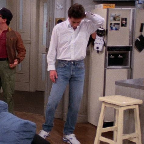 #seinfeld #kramer #jerryseinfeld #elainbenes #elaine #georgecostanza #90s #sitcom #seinfeldicon #icon Jerry Seinfeld Style, Jerry Seinfeld Outfits, Seinfeld Fashion, Seinfeld Outfits, Seinfeld Kramer, Fw 2024, Infinity Train, Boyfriend Outfit, Jerry Seinfeld