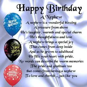 Happy birthday nephew Poems Happy Birthday Nephew Quotes, Brother Poems, Nephew Quotes, Son Poems, Birthday Verses For Cards, Happy Birthday Nephew, Dad Poems, Birthday Verses, Happy Birthday Design