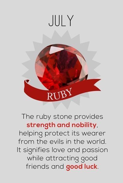 Ruby Tattoo, Birthstone Chart, Birth Stones Chart, Month Meaning, Birthday Stone, Evil World, Zodiac Stones, Ruby Birthstone, July Birthday