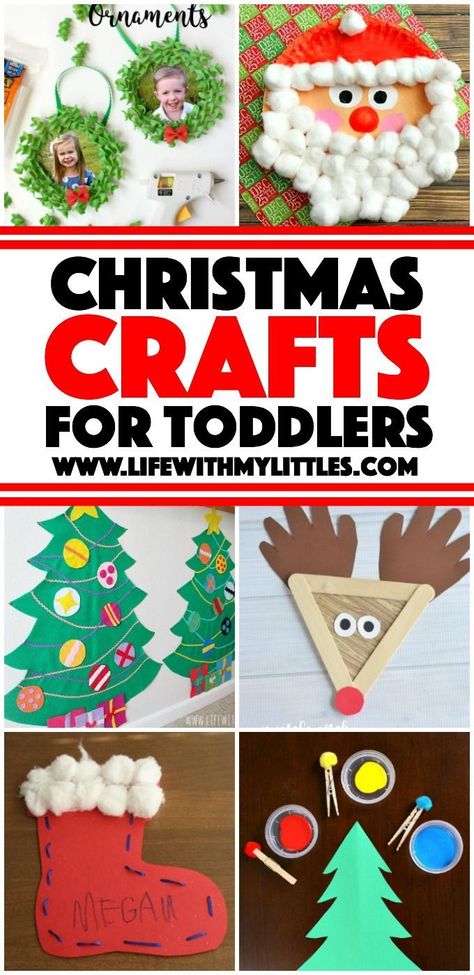 Hristmas Crafts, Toddler Christmas Crafts, Reindeer Crafts, Toddler Ornaments, Christmas Activities For Toddlers, Kids Christmas Crafts Easy, Candy Cane Crafts, Christmas Crafts For Toddlers, Preschool Christmas Crafts