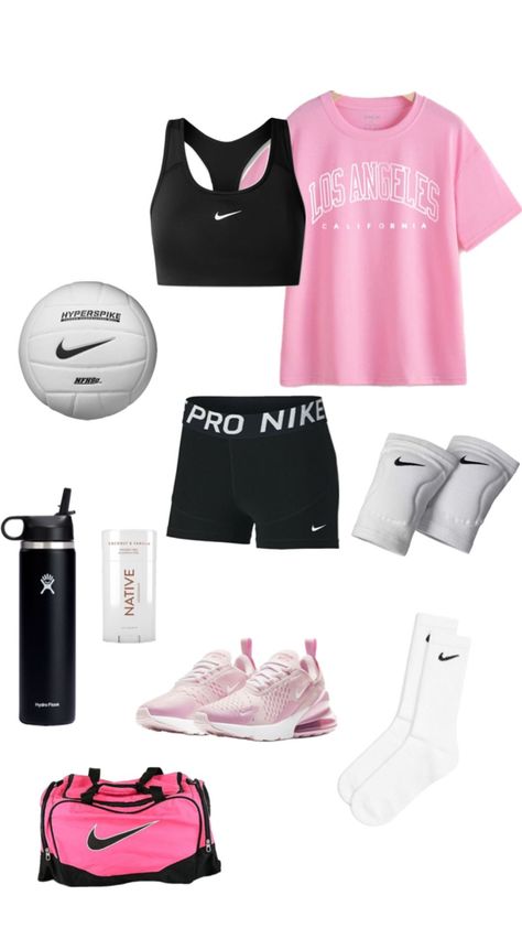 Volley Ball Practice Outfits, Netball Outfits Women, Cute Basketball Practice Outfits, Netball Practice Outfits, Cute Volleyball Practice Outfits, Outfits For Volleyball Practice, Practice Outfits Volleyball, Volleyball Outfits With Leggings, Cute Volleyball Outfits For Practice