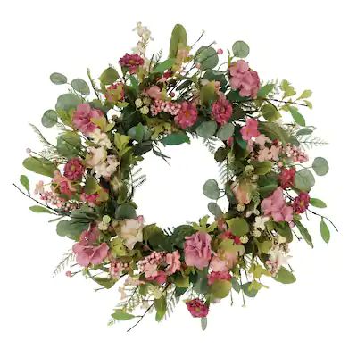 Buy Wreaths Online at Overstock | Our Best Decorative Accessories Deals Pink Mum, Spring Floral Wreath, Hydrangea Wreath, Artificial Wreath, Spruce Up Your Home, Hanging Wreath, Wreaths & Garlands, Easter Wreaths, Chrysanthemum