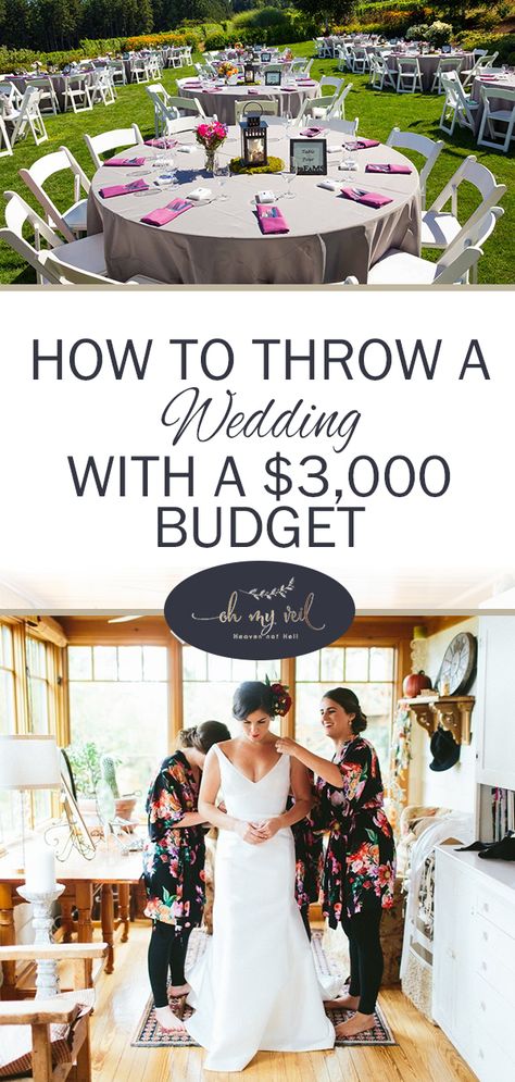 How to Throw a Wedding With a $3,000 Budget ~ Oh My Veil-all things wedding-ideas, tips, and tricks Wedding Ideas Cheap, Budget Wedding Reception, Wedding Reception On A Budget, Budget Wedding Ideas, Cheap Wedding Reception, Wedding Reception Diy, Wedding Cheap, Cheap Wedding Favors, Wedding Reception Favors