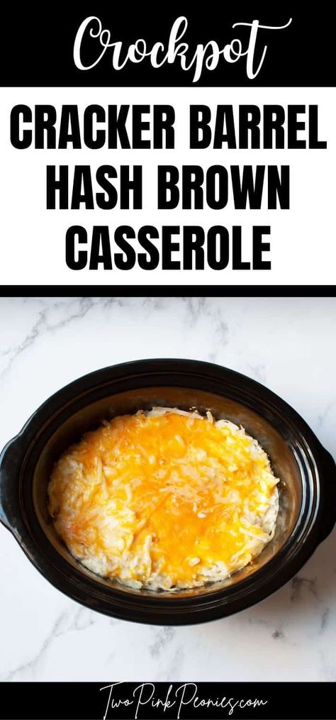 Cracker Barrel Potatoes, Cracker Barrel Hash Brown Casserole, Crockpot Hashbrown Casserole, Cracker Barrel Hashbrown Casserole, Hashbrown Casserole Recipe, Crockpot Breakfast Casserole, Breakfast Crockpot Recipes, Hashbrown Breakfast Casserole, Best Crockpot Recipes