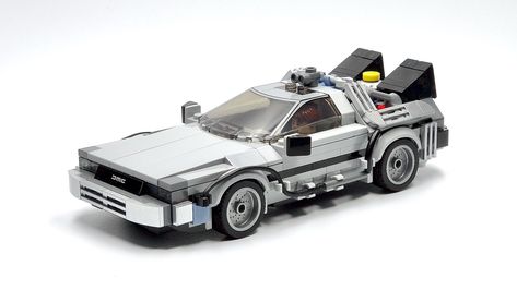 DeLorean Time Machine | 408 pieces LEGO MOC Instructions ava… | Flickr Lego Delorean, Delorean Time Machine, Amazing Lego Creations, Honda Civic Hatchback, Lego Mocs, Civic Hatchback, Lego Creative, Lego Builds, Lego Models