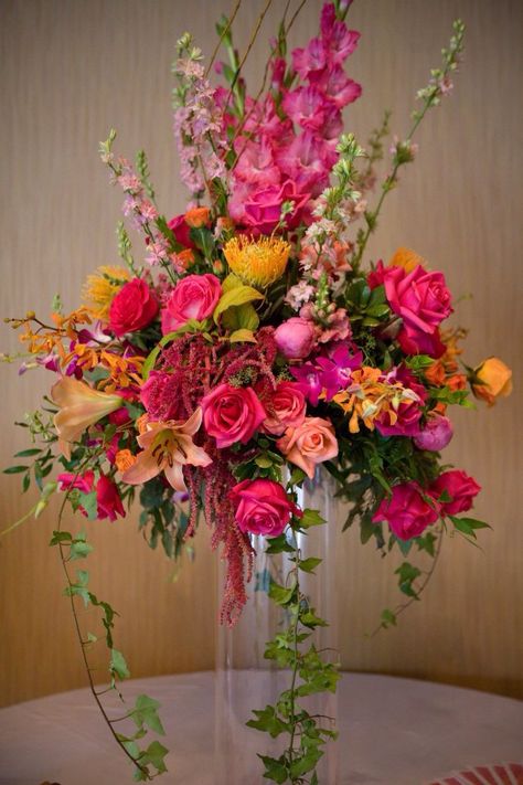 Pink And Orange Wedding Flowers Centerpieces, Pink And Orange Arrangements, Pink Yellow Orange Flower Arrangement, Pink Orange Yellow Wedding Centerpieces, Orange And Pink Floral Arrangements, Pink Orange White Green Wedding, Pink And Orange Wedding Centerpieces, Pink Orange Flower Arrangement, Pink And Orange Centerpieces