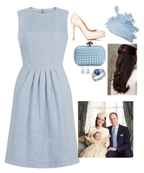 "Attending the Christening of her Godson, Prince George of Cambridge" by fashion-royalty ❤ liked on Polyvore featuring Hobbs, L.K.Bennett, Bottega Veneta and Blue Nile Chic Dressing, Noble Lady, Queen Style, Wales Family, Royal Clothing, Middleton Style, Outfits Polyvore, Royal Outfits, Kate Middleton Style