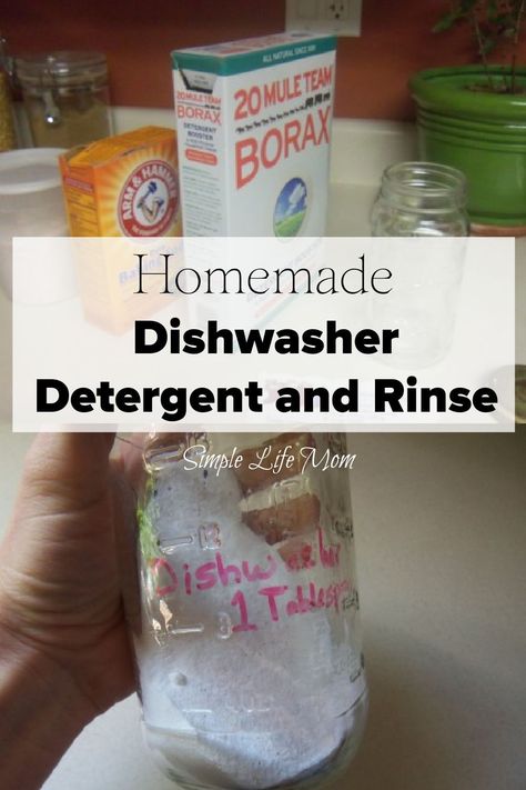 Diy Dishwasher Soap, Homemade Dishwasher Soap, Natural Dishwasher Detergent, Diy Dishwasher Detergent, Homemade Dishwasher Detergent, Diy Detergent, Homemade Detergent, Detergent Recipe, Small Dishwasher