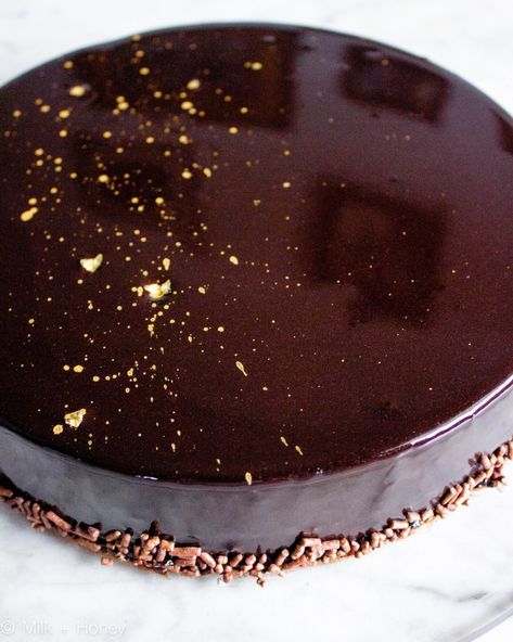 Chocolate Mirror Glaze Recipe, Chocolate Mirror Glaze Cake, Mirror Glaze Recipe, Tin Eats, Chocolate Mirror Glaze, Types Of Frosting, Mirror Glaze Cake Recipes, Glaze Cake, Ganache Frosting