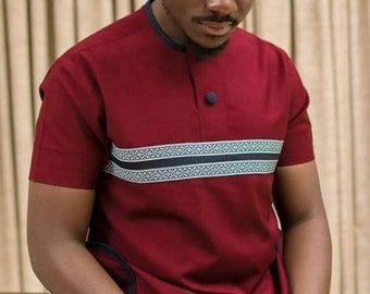 African Male Suits, Wedding Suit Styles, African Men Clothing, Senator Wears, Dashiki For Men, African Suit, Trousers Pattern, Colour Blocking Fashion, Nigerian Men Fashion