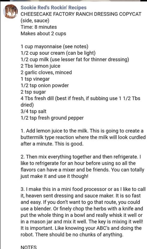 Cheesecake Factory Ranch Dressing Recipe, Cheesecake Factory Ranch, Garlic Ranch Dressing, Garlic Ranch, Ranch Dressing Recipe, Cheesecake Factory, Fresh Dill, Ground Pepper, Cheese Ball