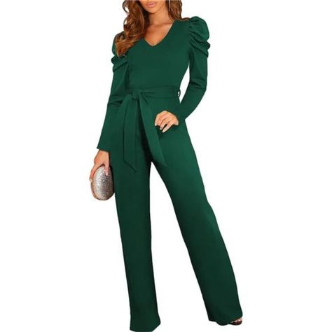 Jumpsuits For Women Formal, Lamb Leg, Womens Jumpsuits Casual, Leg Of Mutton Sleeve, Lulu Leggings, Stylish Jumpsuit, Jumpsuit Elegant, Leg Sleeves, Spring Women