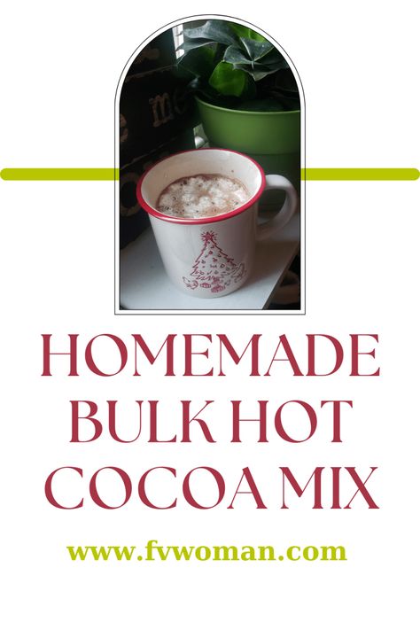 Homemade Bulk Hot Cocoa Mix Bulk Hot Chocolate Mix Recipe, Easy Hot Cocoa Recipe, Cocoa Mix Recipe, Nestle Quik, Hot Cocoa Mix Recipe, Homemade Pancake Mix, Hot Chocolate Mix Recipe, Homemade Hot Chocolate Mix, Diy Hot Cocoa